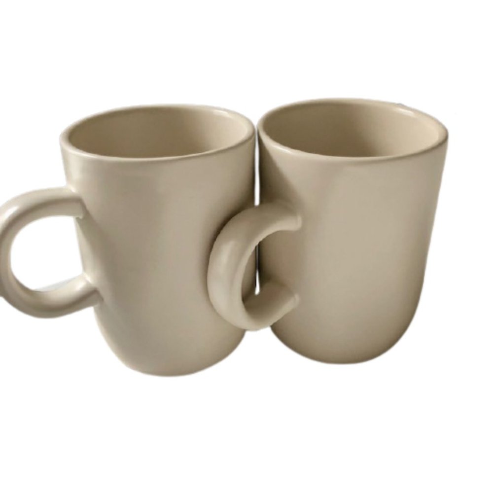 Set/2 Rae Dunn Morning Coffee Mugs - Rise & Shine - Picture 2 of 3